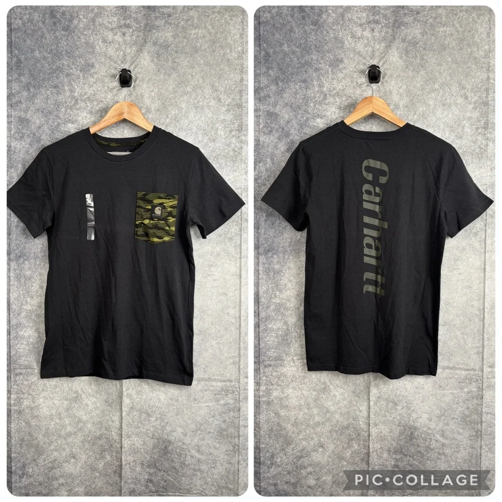 Carhartt Kids Youth Short Sleeve Camo Camouflage Pocket Tee Shirt‎ Large NWT